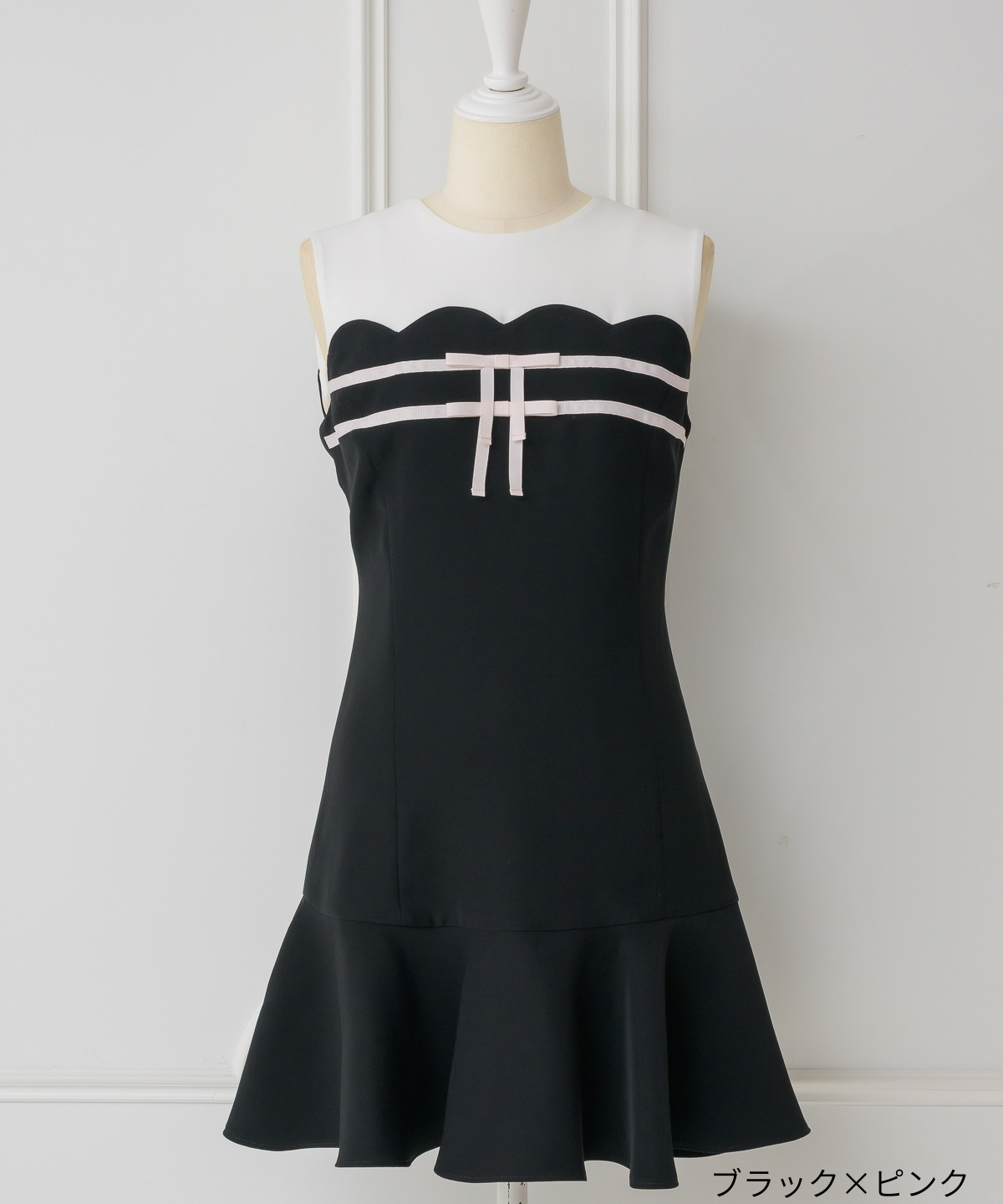 エラディエ　スカラップミニワンピ スカラップミニワンピース | DOLCELICHE（ドルチェリーチェ）