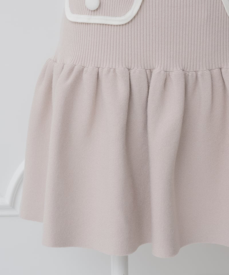 バイカラーリボンミニスカートセットアップ | DOLCELICHE（ドルチェ