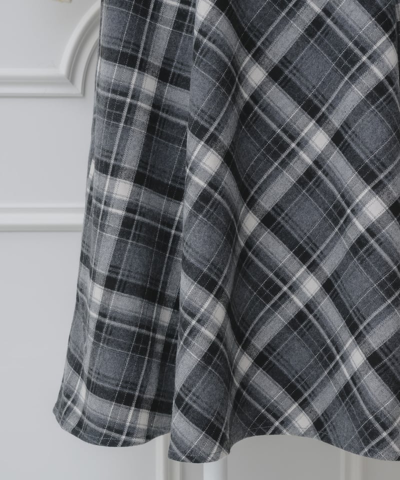 ニットトップス×チェックワンピースセット | DOLCELICHE（ドルチェ