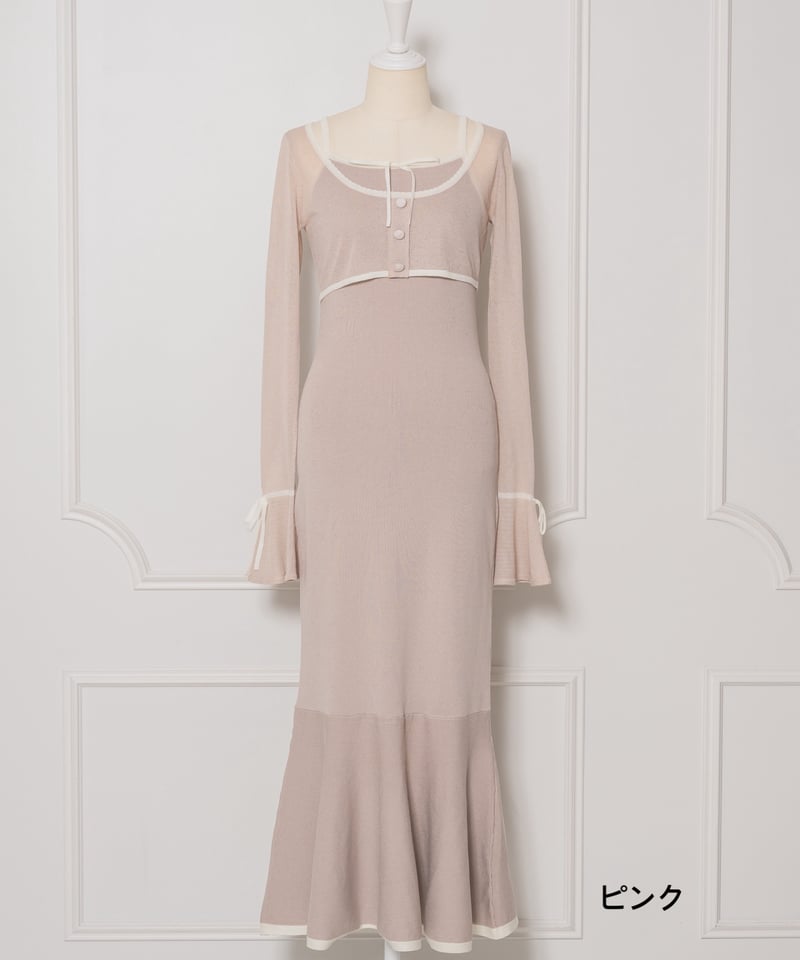 マイクロトップスセットニットワンピース ♡DOLCELICHE マイクロトップスセットニットワンピース | DOLCELICHE