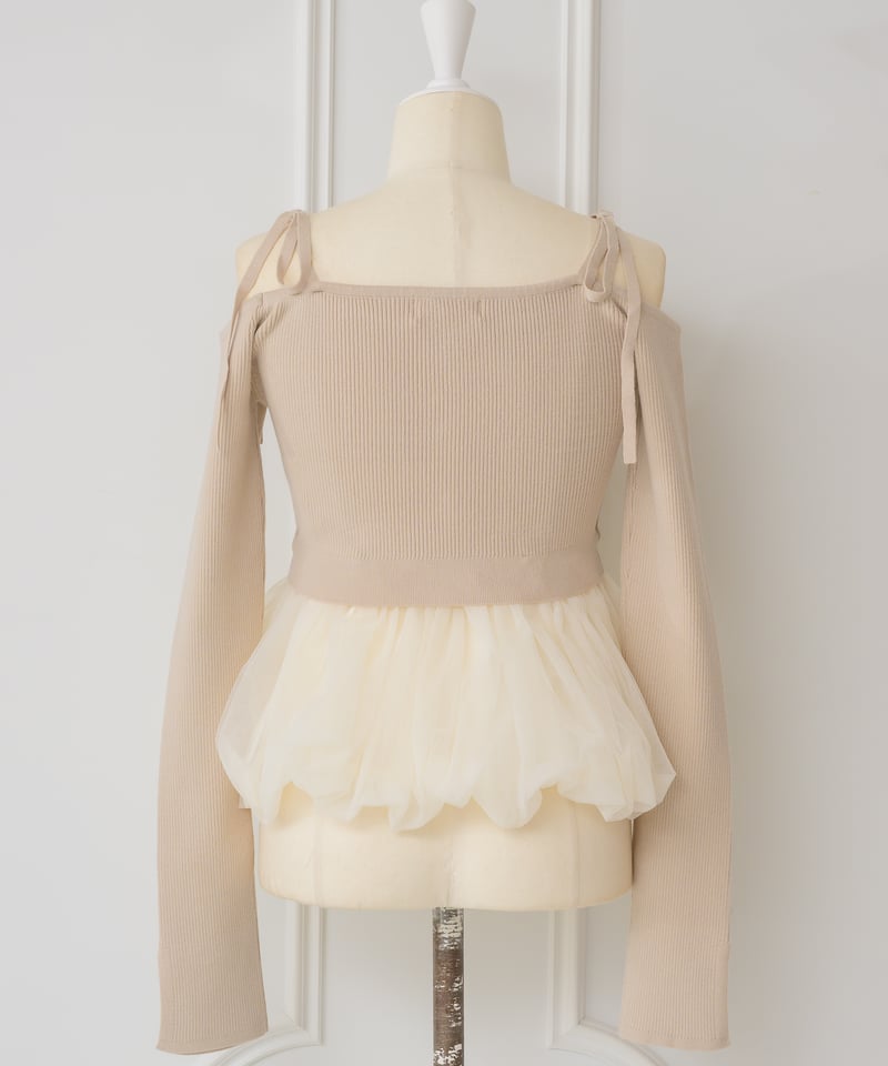 jenny様チェスティ chesty ネオン チュールトップス 今季☆チェスティ ネオンチュール トップス☆Chesty/サイズ1/グリーン