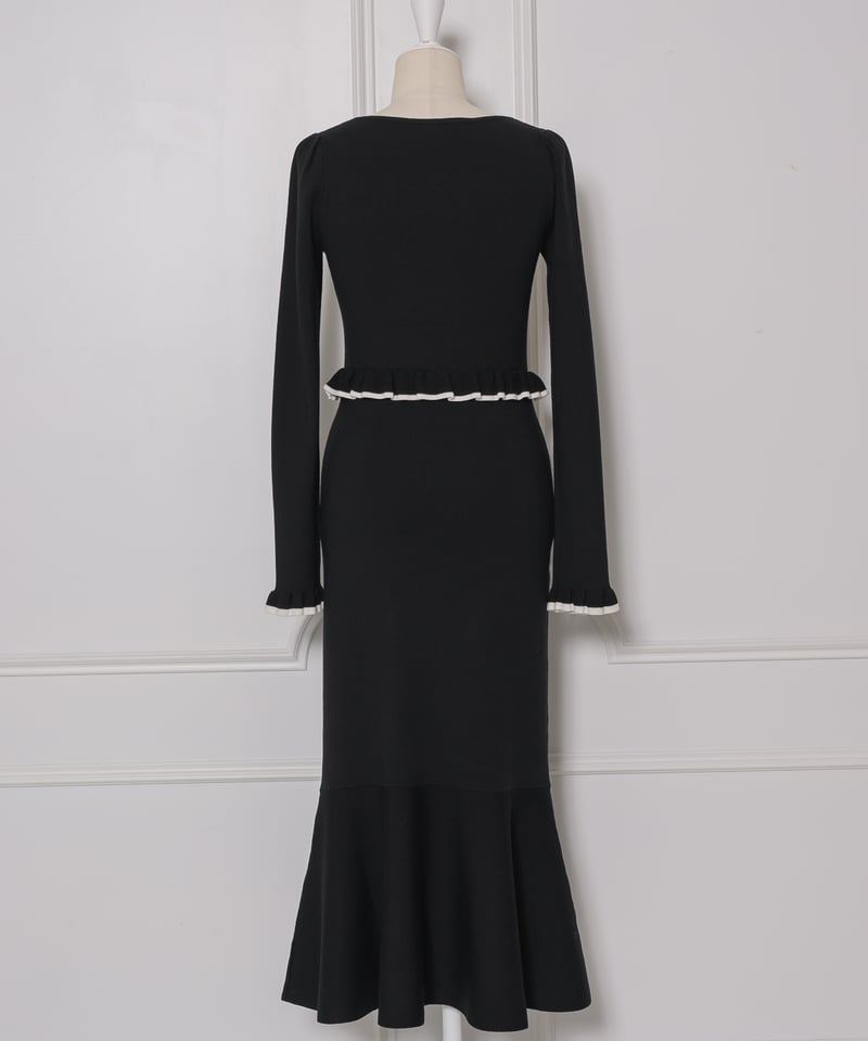 ラウンドフリルニットワンピース | DOLCELICHE（ドルチェリーチェ）