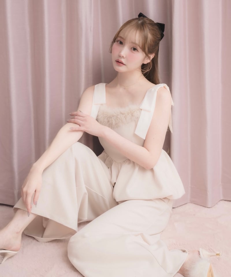 FURネックラインロンパース | DOLCELICHE（ドルチェリーチェ）