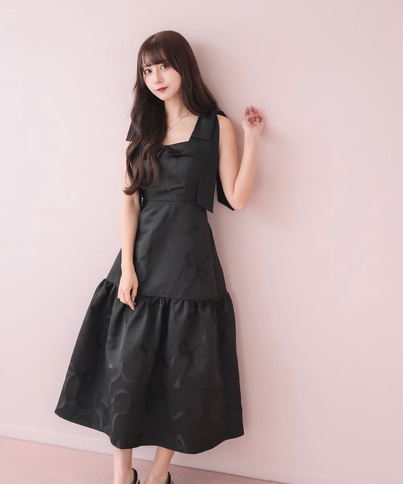 リボンジャガードワンピース | DOLCELICHE（ドルチェリーチェ）