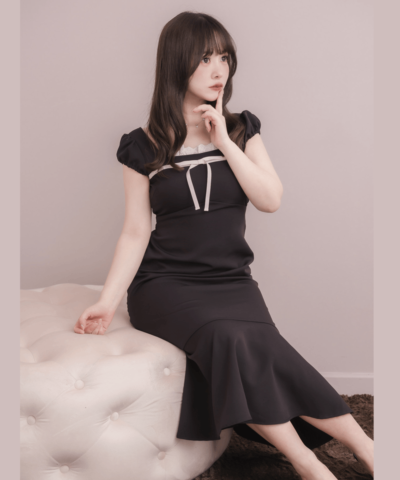 DOLCELICHE ドルチェリーチェ ワンピース サイドレースカットソーワンピース | DOLCELICHE（ドルチェ