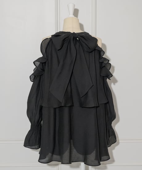 バックリボンシフォンセットアップ