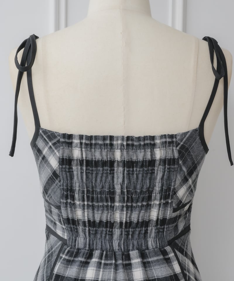 ニットトップス×チェックワンピースセット | DOLCELICHE（ドルチェ