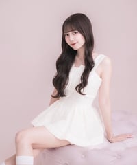 puffyジャガードショートロンパース