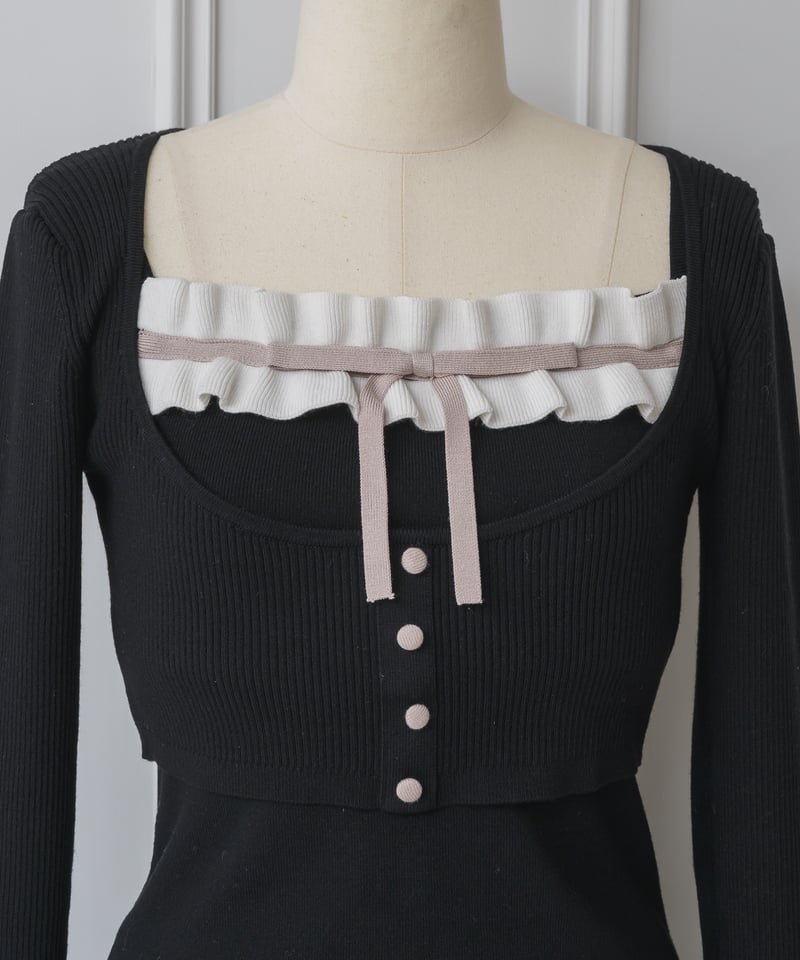 ホイップフリルミニニットワンピース | DOLCELICHE（ドルチェリーチェ）