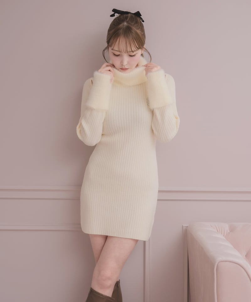 バックリボンミニニットワンピース | DOLCELICHE（ドルチェリーチェ）