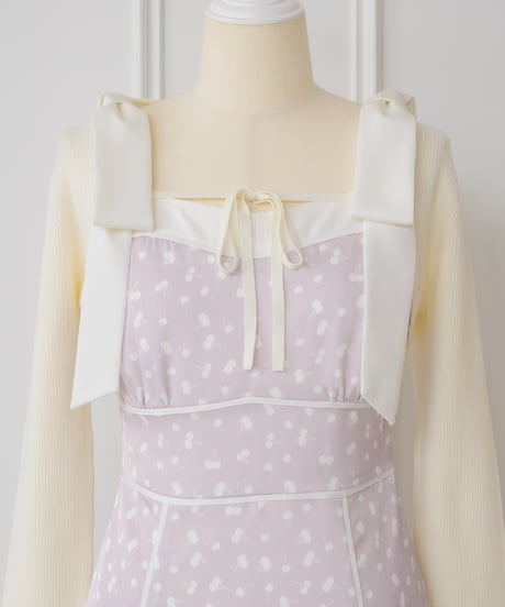 ボレロ付きチェリーハートワンピース