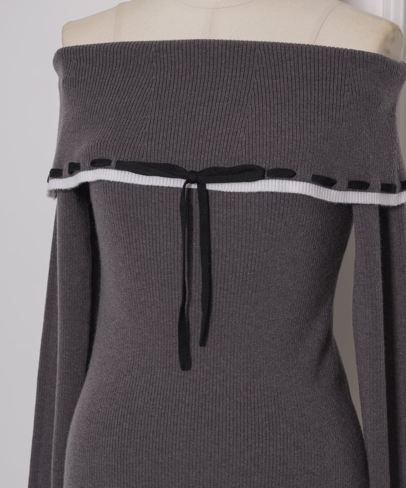 マイクロトップスセットニットワンピース ♡DOLCELICHE マイクロトップスセットニットワンピース | DOLCELICHE