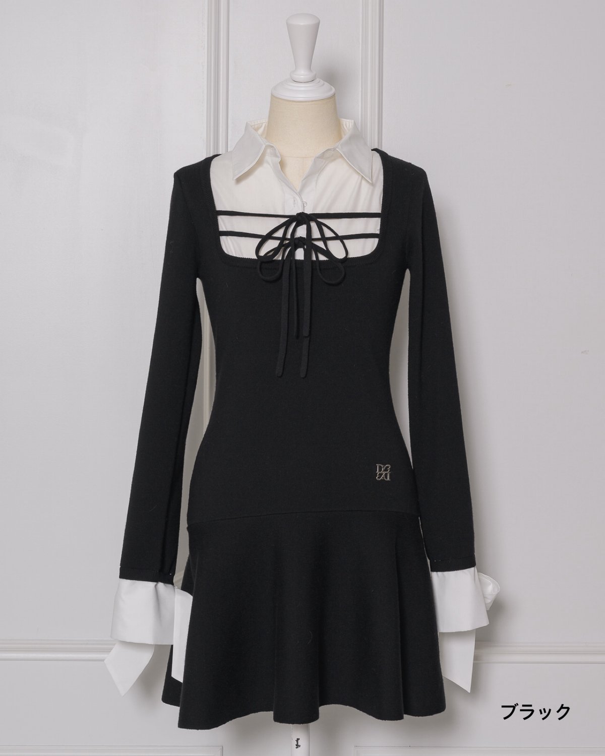 シャツレイヤードミニニットワンピース | DOLCELICHE（ドルチェリーチェ）