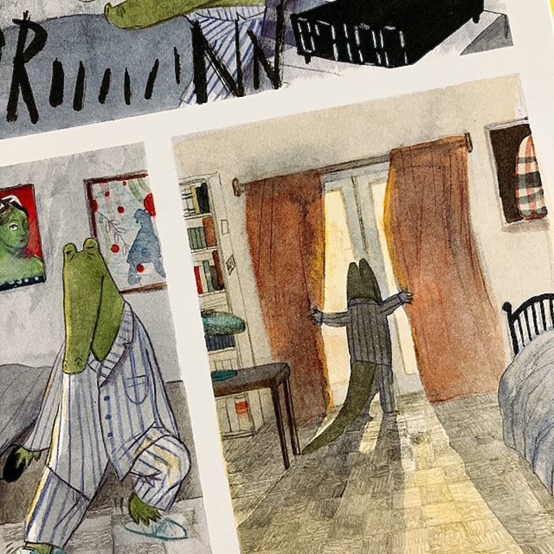 ワニが しごとに でかけます | フクロウブックス