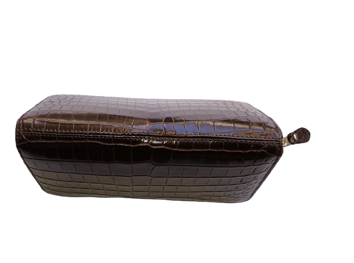 新品未使用 ワニ本革 長財布 Riamasa クロコダイル 長財布 メンズ ブランド 薄型 ワニ革 鰐革