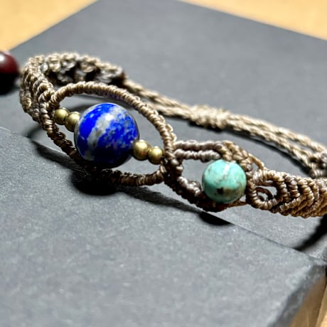 macramé e-learning #501 [シンプルアシメブレスレット]