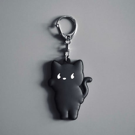 黒猫商店” blackcat rubber keychain | un Online Store