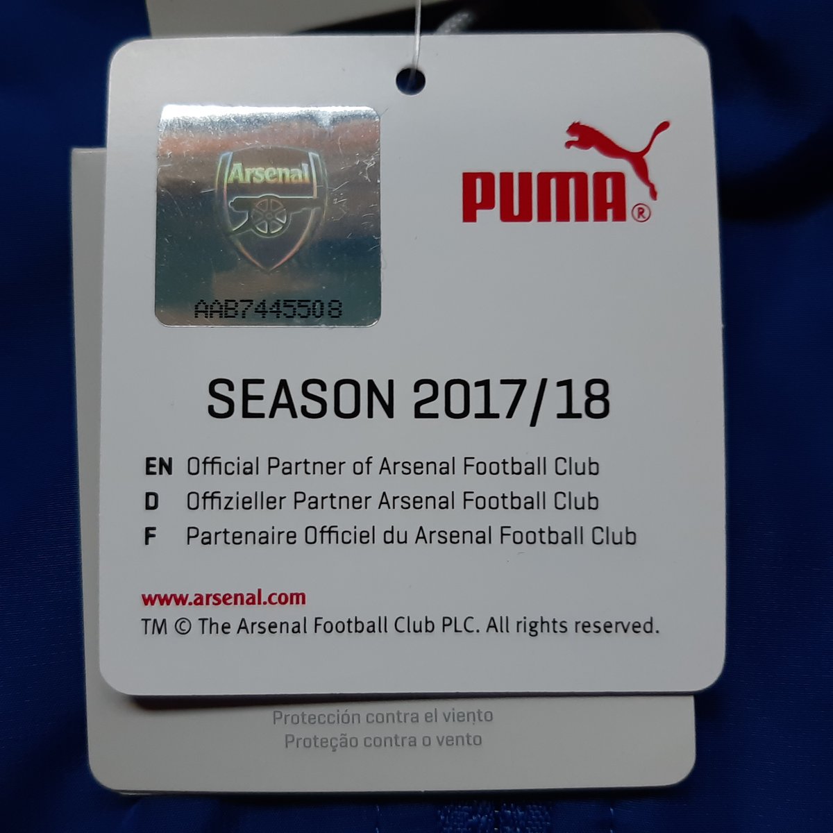 PUMA プーマ アーセナル 2017/18 ナイロンジャケット S 激レア プーマ】アーセナル 2017/18 ナイロンジャケット | サッカー