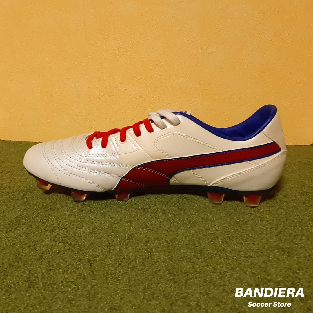 パラメヒコ　ホワイトパール×プーマロイヤル　【PUMA|プーマ】サッカースパイク PUMA パラメヒコ ライト ホワイトパール×プーマロイヤル
