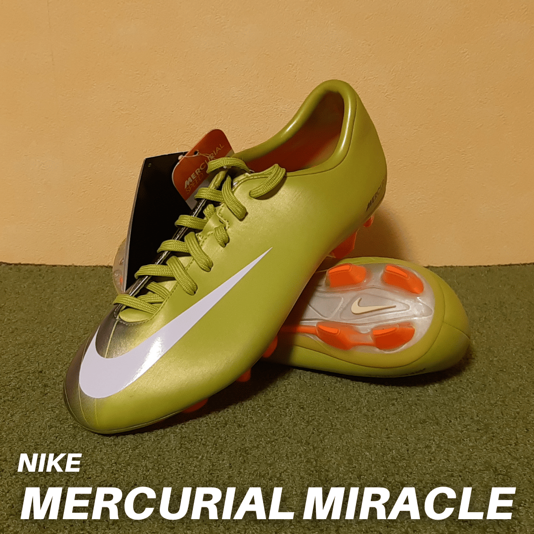 ナイキ】サッカースパイク マーキュリアル ミラクル HG-V（ライム