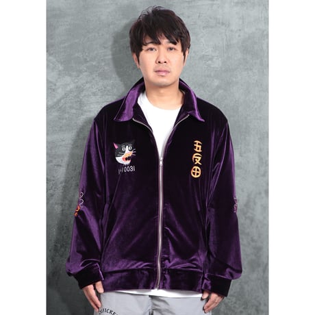 GOTANDA SOUVENIR JACKET-Purple Velour-