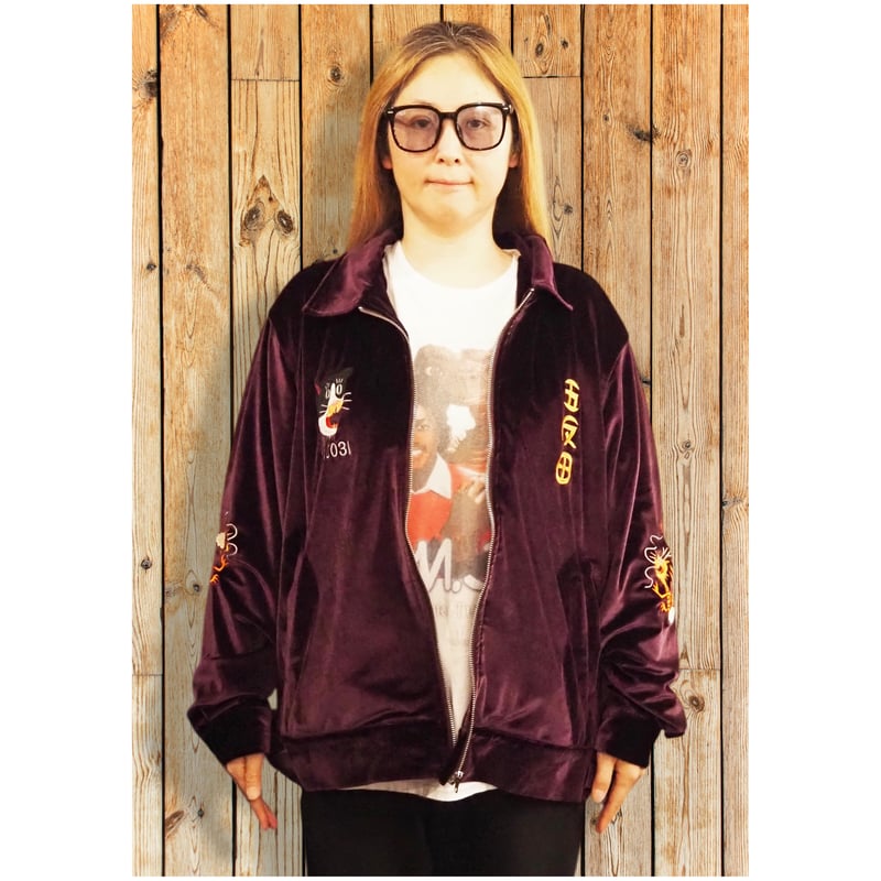 GOTANDA SOUVENIR JACKET-Purple Velour- | THE・MO