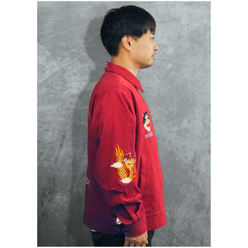 GOTANDA SOUVENIR JACKET-Burgundy- | THE・MORIHIG