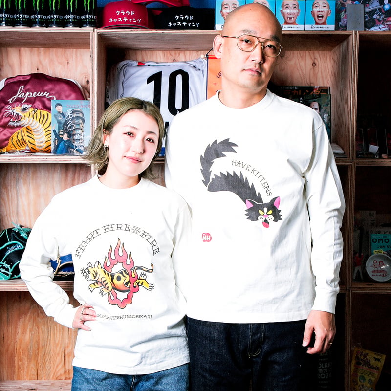 8.1oz US Cotton L/S Tee : Angly Senmu | THE・MOR