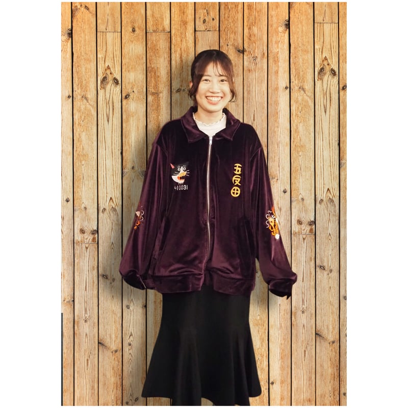 GOTANDA SOUVENIR JACKET-Purple Velour- | THE・MO