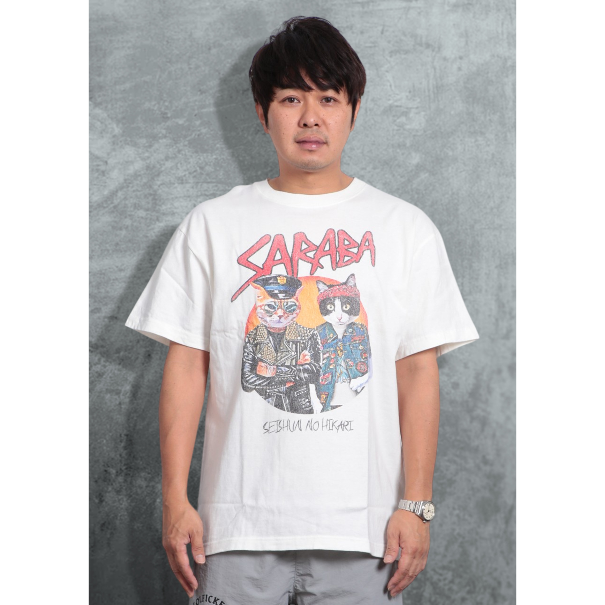 5.6oz S/S Tee - METAL CATS | THE・MORIHIGASHI O