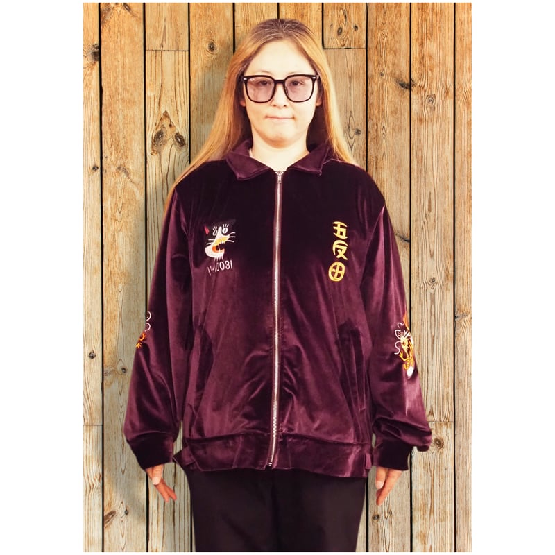 GOTANDA SOUVENIR JACKET-Purple Velour- | THE・MO
