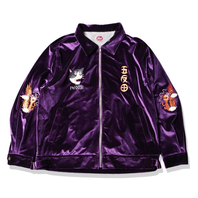 GOTANDA SOUVENIR JACKET-Purple Velour- | THE・MO