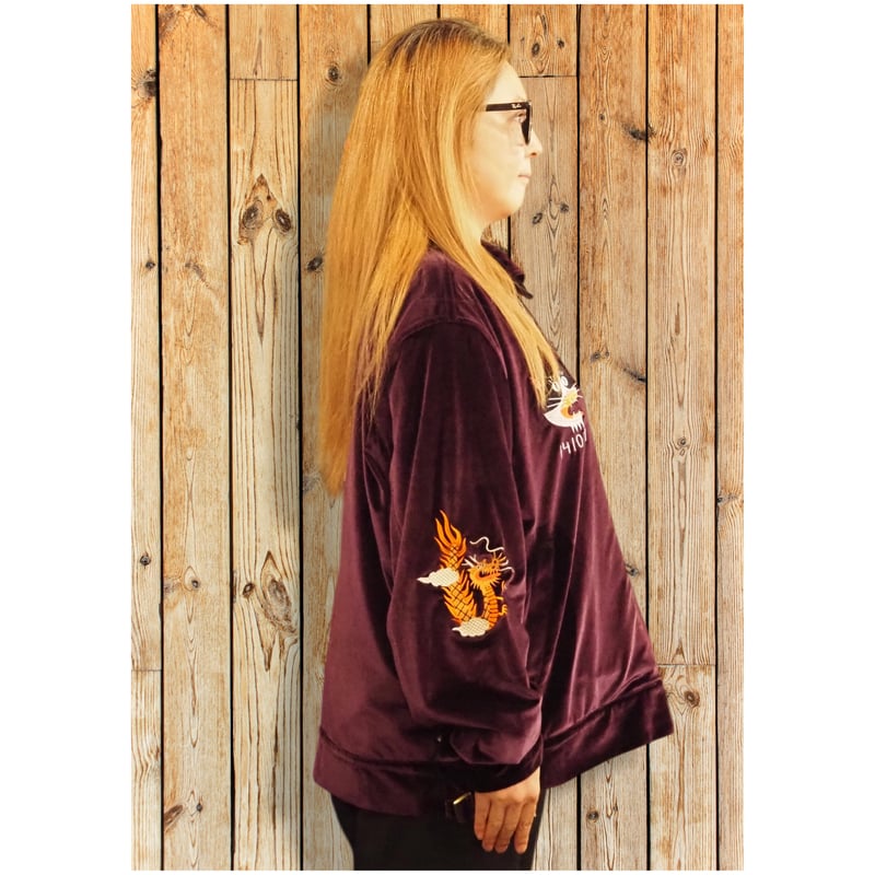GOTANDA SOUVENIR JACKET-Purple Velour- | THE・MO