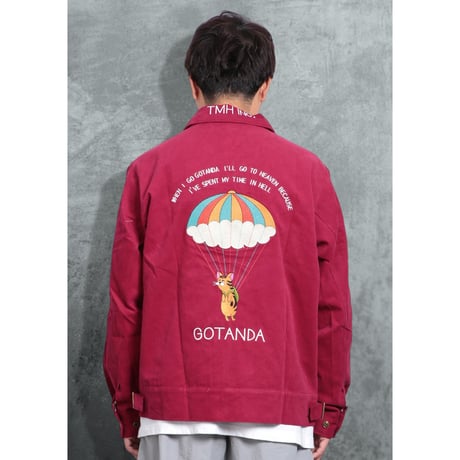 GOTANDA SOUVENIR JACKET-Burgundy-