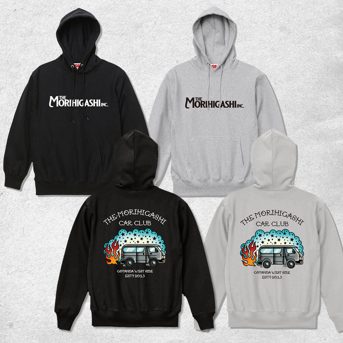 12oz P/O HOODIE : T.M.H.C.C. | THE・MORIHIGASHI