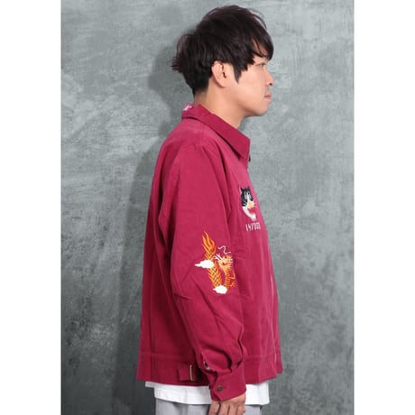 GOTANDA SOUVENIR JACKET-Burgundy-