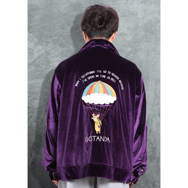 GOTANDA SOUVENIR JACKET-Purple Velour- | THE・MO