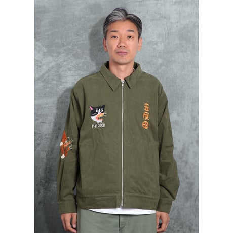 GOTANDA SOUVENIR JACKET-Olive-