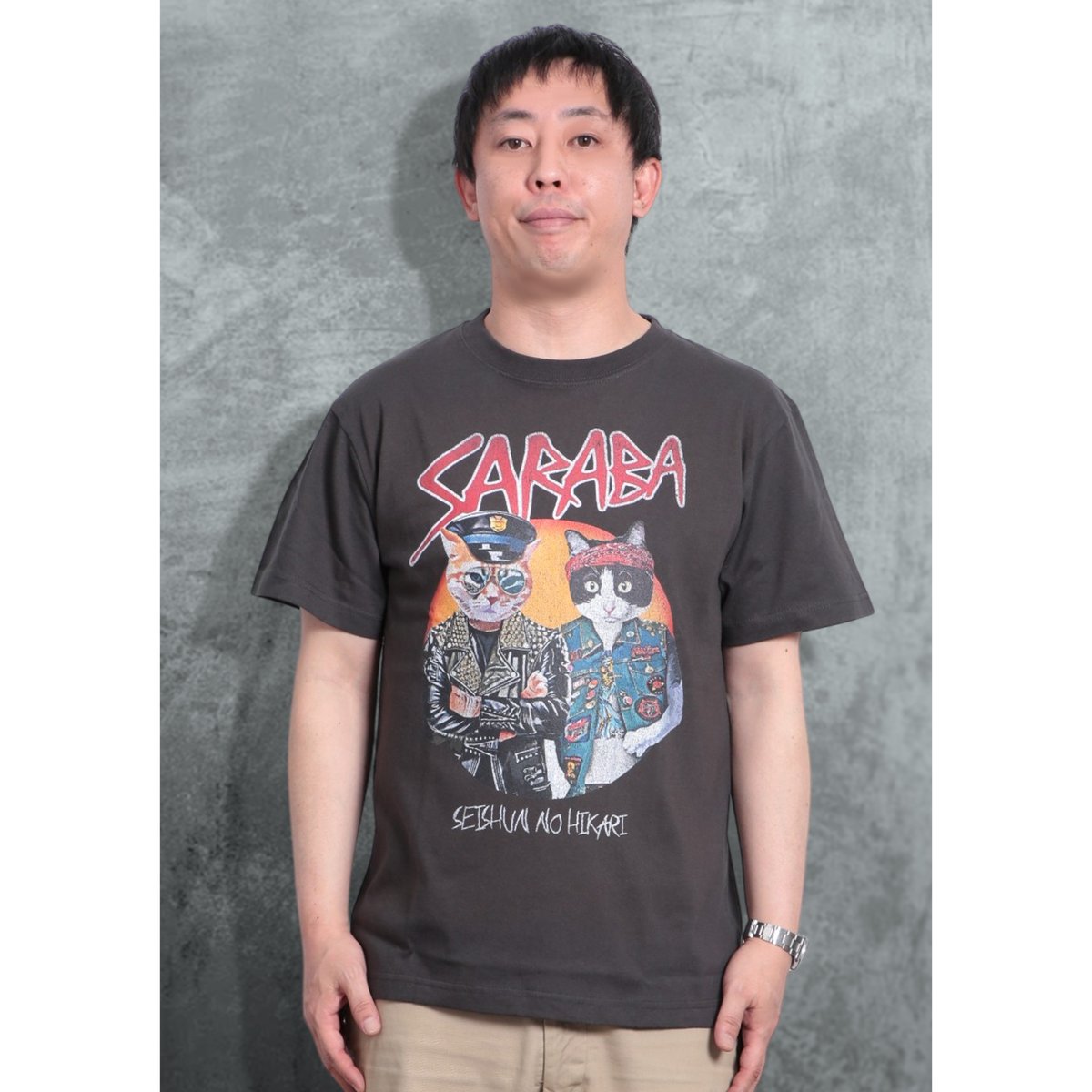 5.6oz S/S Tee - METAL CATS | THE・MORIHIGASHI O