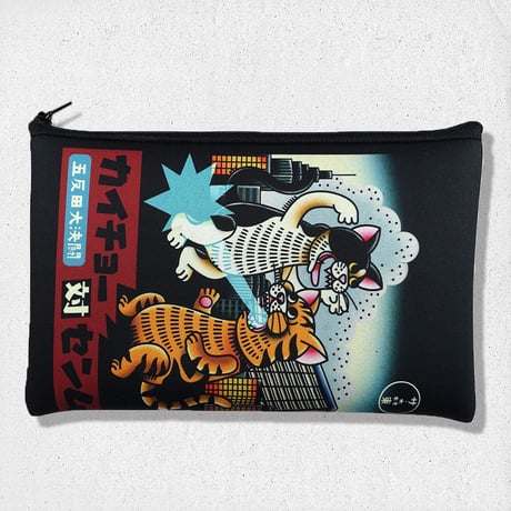 NEOPRENE POUCH : MH LOGO(BLACK) / MH LOGO(L.BLUE) / 五反田大決闘