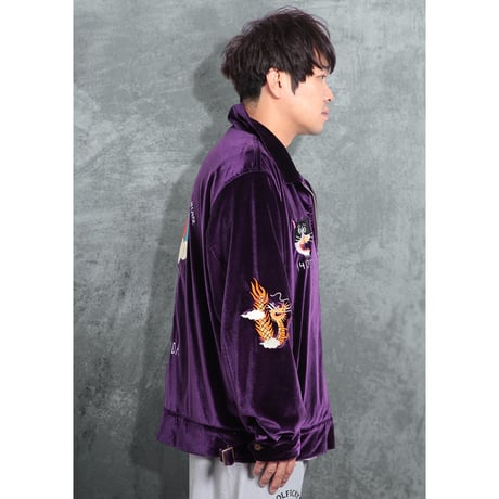 GOTANDA SOUVENIR JACKET-Purple Velour-