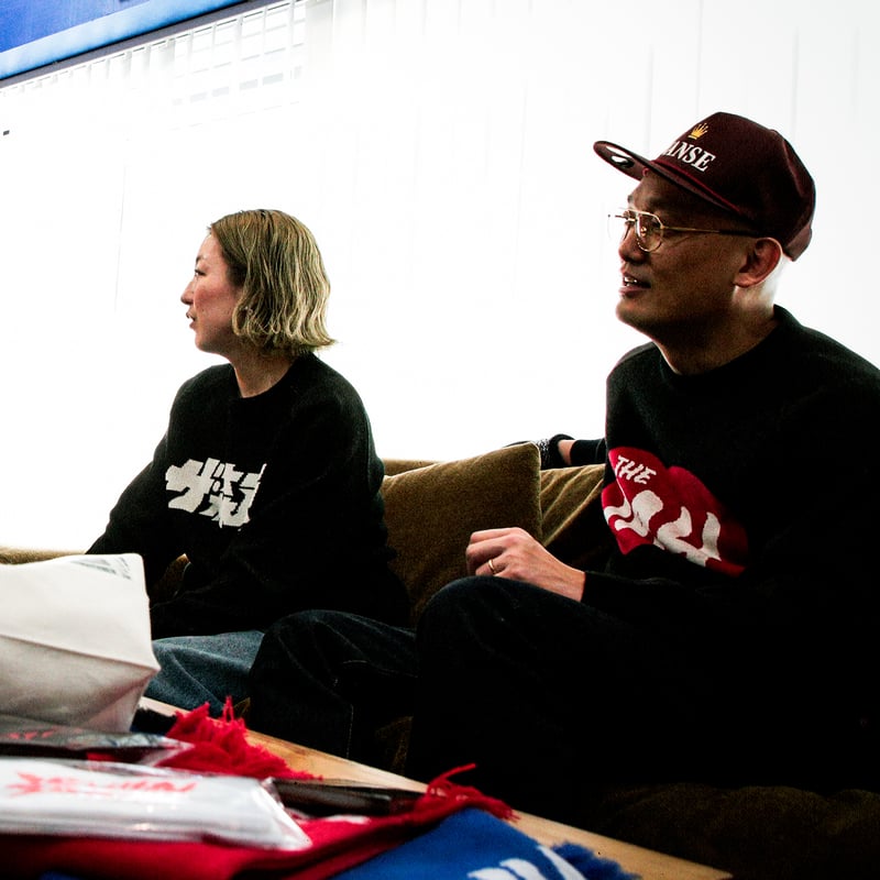 ザ森東 Logo Original Jacquard Knit ベージュ XL ザ森東 Logo Original Jacquard Knit ベージュ XL THE・MORIHIGASHI