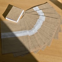 印刷屋さんが作った背表紙が透けて見えるブックカバー(10枚セット)