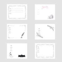 読書記録シールＡセット（６枚組）