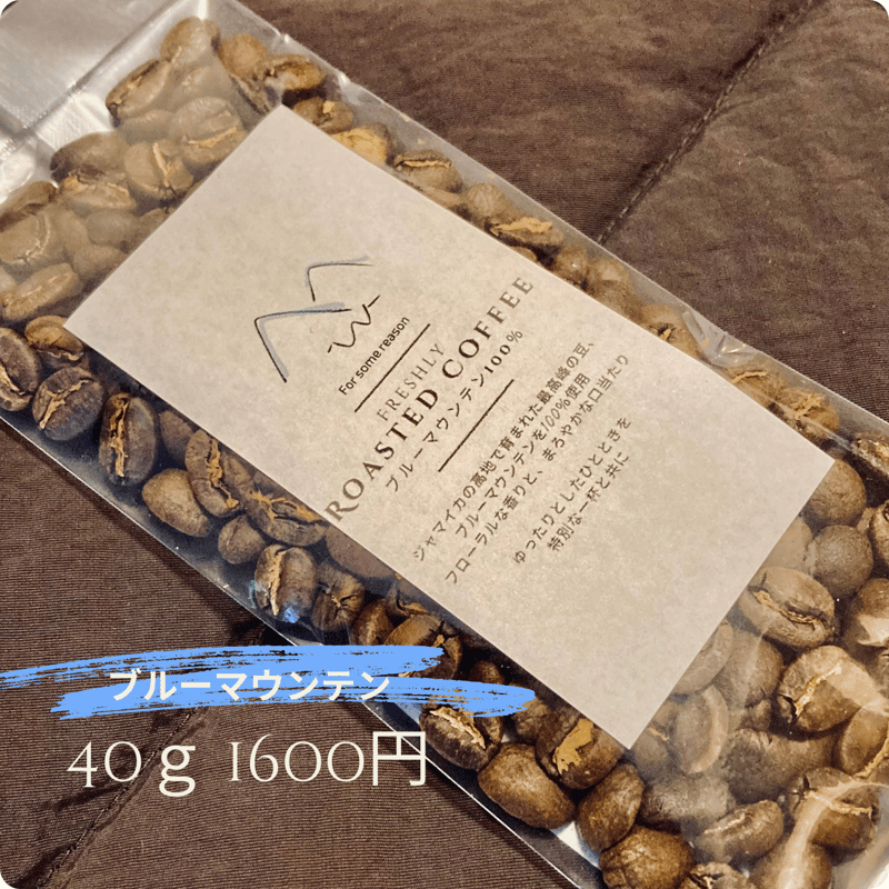 豆・粉】ブルーマウンテン100％ 40g | 自家焙煎珈琲ギフト For some reason