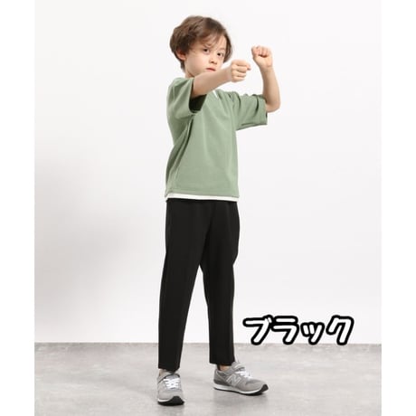 グローバルワーク　ジョーゼットイージーテーパードパンツ　子供服