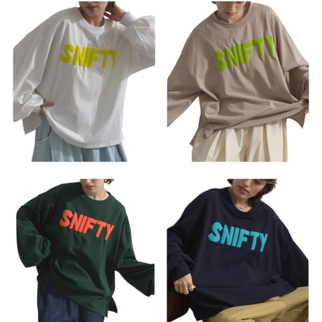 2009 立体ロゴ SNIFTY ボリューム スリーブ ロンT