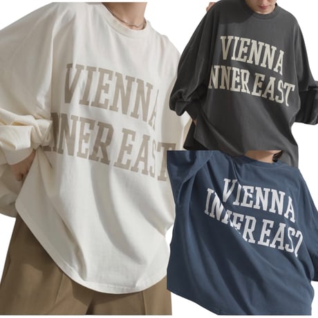 ルピリアン ロゴプリント 袖ボリュームTシャツ