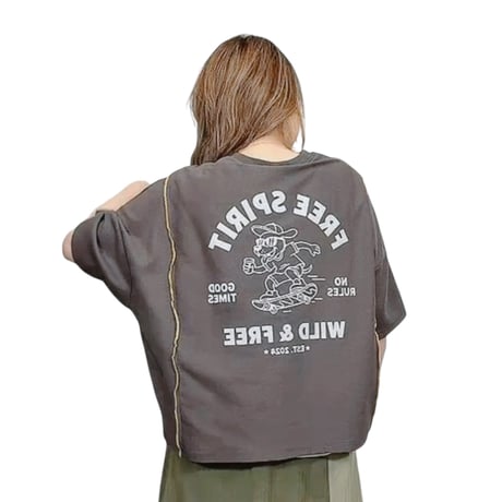 263009 ワッフルリメイクTシャツ