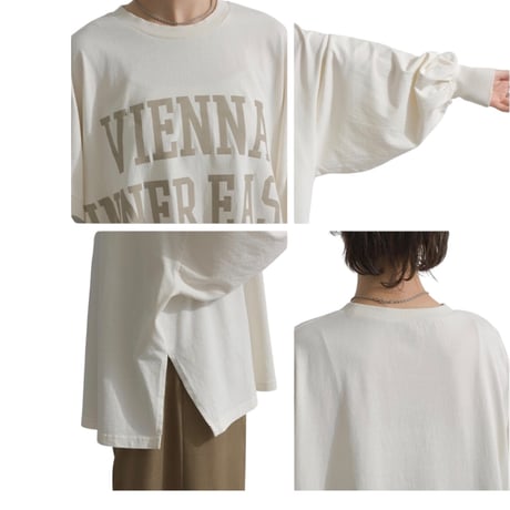ルピリアン ロゴプリント 袖ボリュームTシャツ